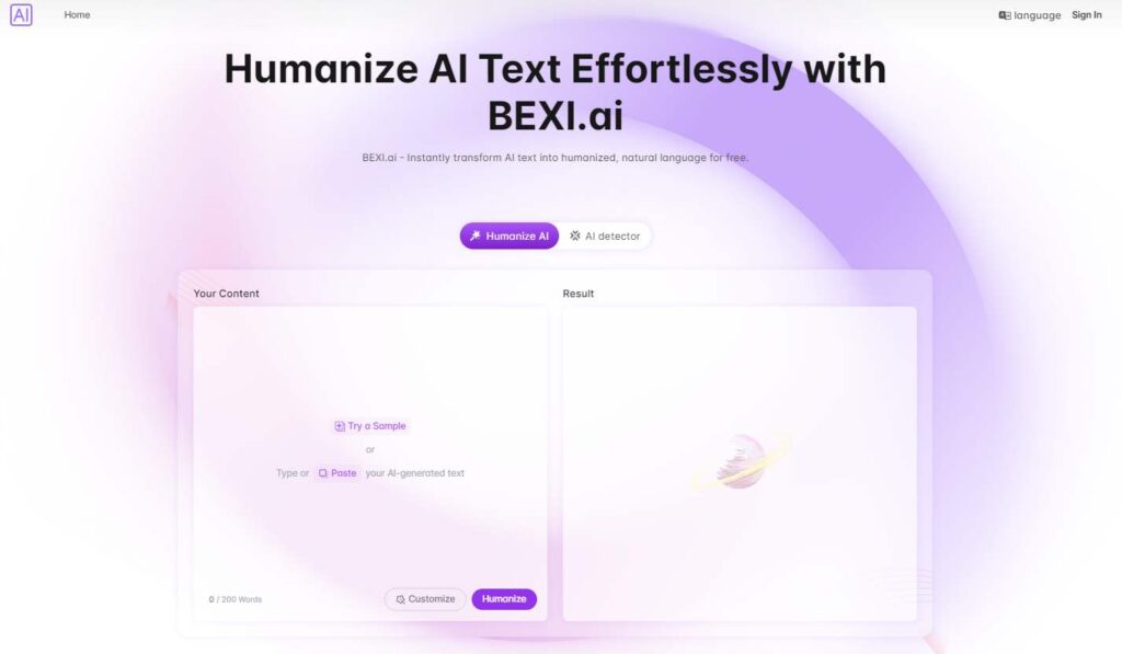 BEXI.ai Screenshot